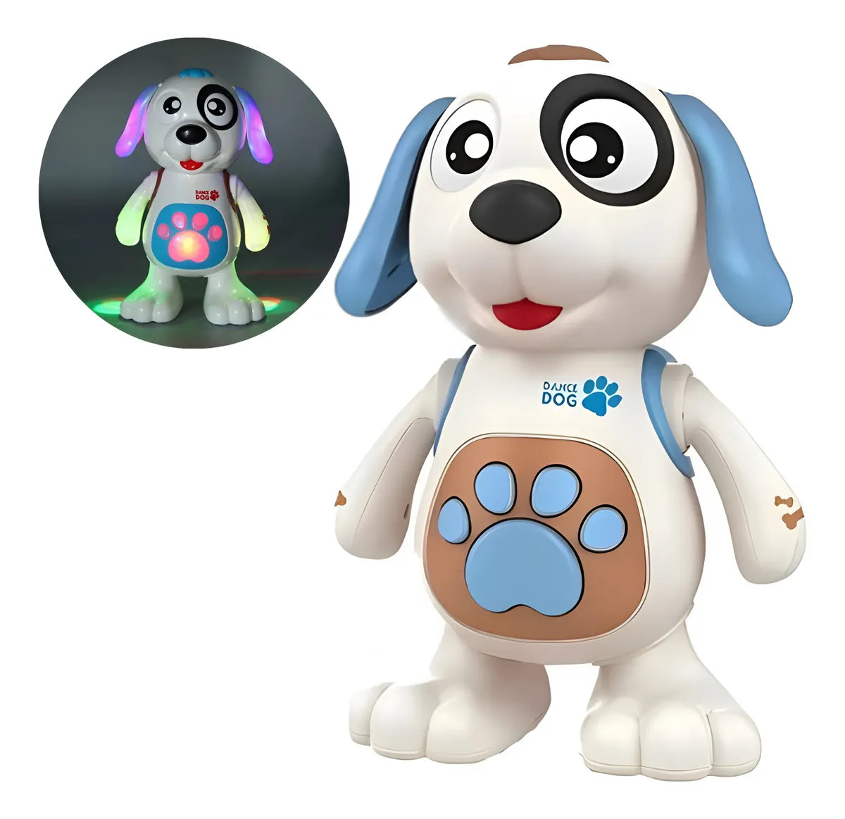 Cachorro Dançarino Brinquedo Musical que Dança, Mexe tem Luz E Som