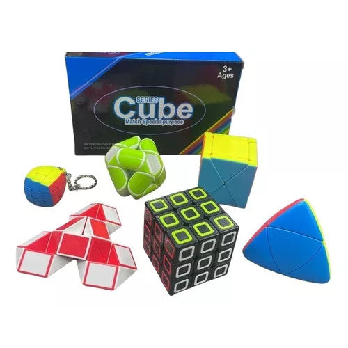 Brinquedo Kit Cubo Mágico Passatempo Cor Colorido