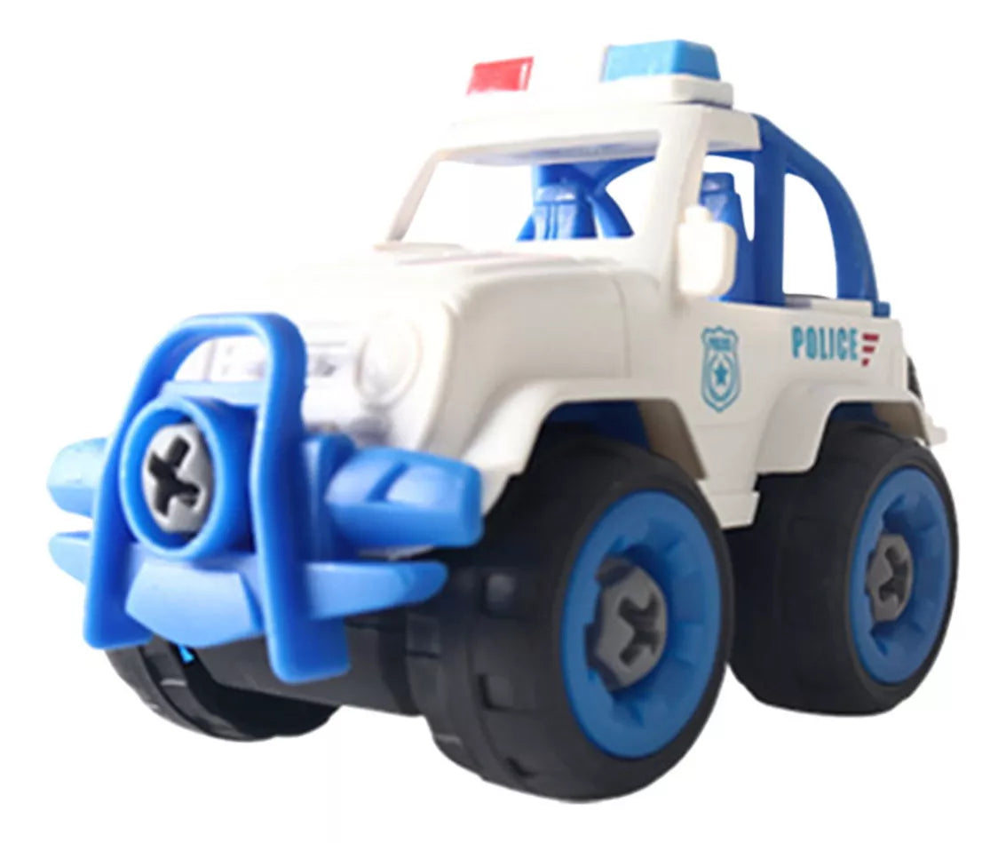 Kit Carrinhos da Polícia Infantil Para Crianças 4 Carrinhos