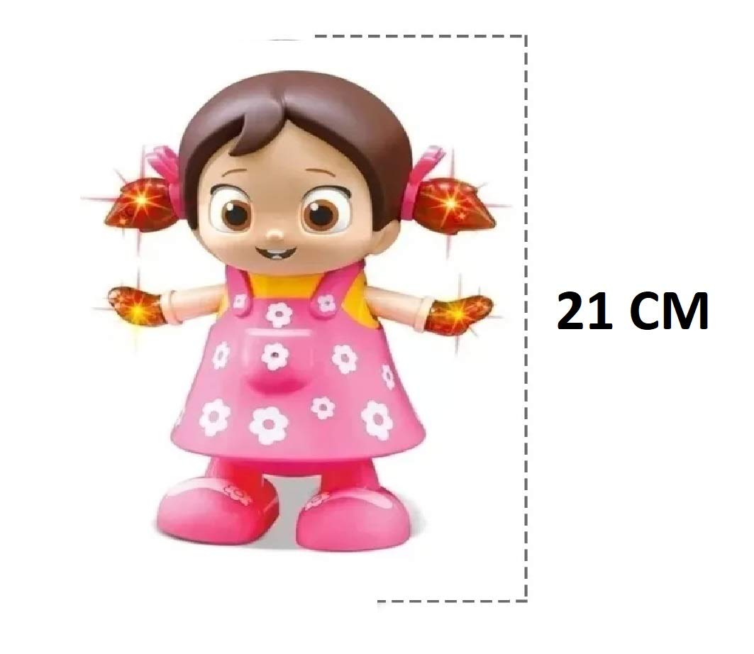 Brinquedo Boneca Dançarina Musical Canta Dança E Acende Luz