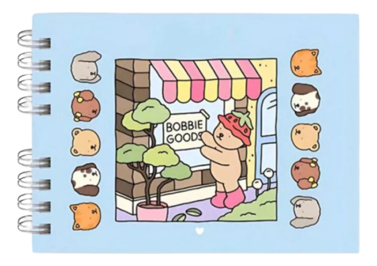 Kit de canetinhas + Caderno Bobbie Goods Canetas com ponta dupla