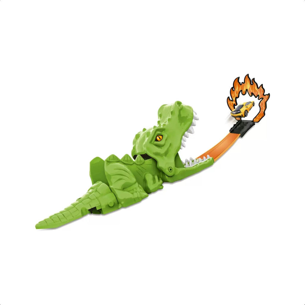 Brinquedo Super Pista Animal Dinossauro Carrinho de Metal