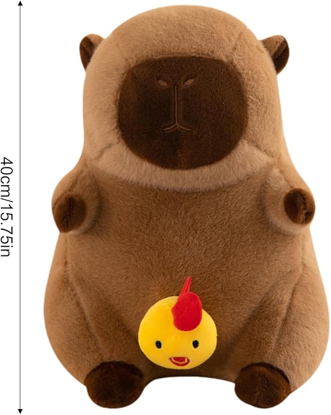 Capivara de Pelúcia 30cm – Um Abraço de Fofura e Charme