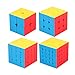 Box Cubo Mágico Moyu 2x2x2 + 3x3x3 + 4x4x4 + 5x5x5 Stickerless